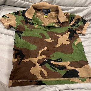 Camo polo shirt
